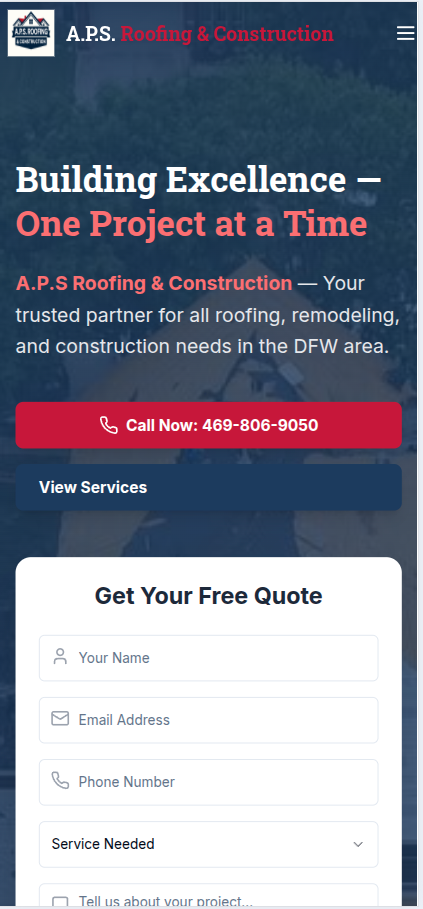 A.P.S. Roofing & Construction - Our work
