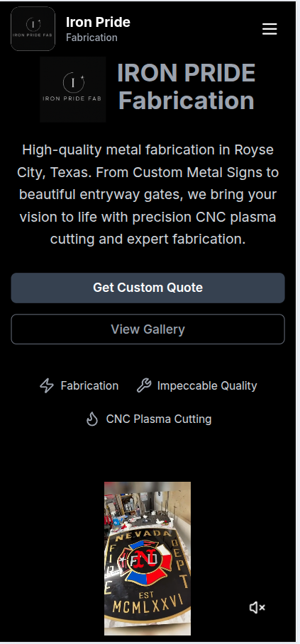 Iron Pride Fabrication - Our work